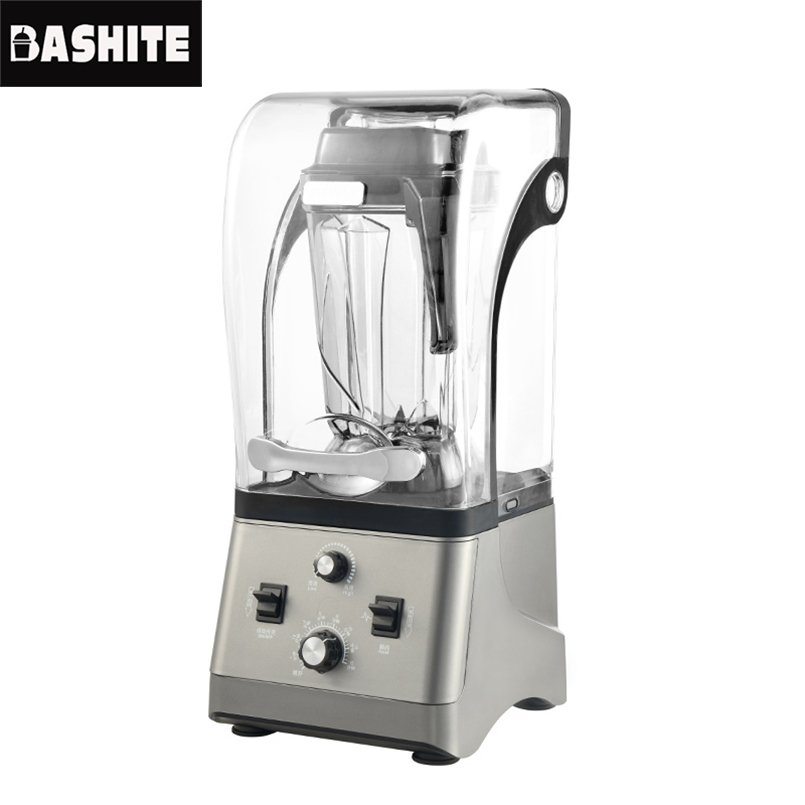 110V-240V Heavy Duty Nut Grinder Frappe Machine Blender Household low noise smoothie machine with hood Catering business custom