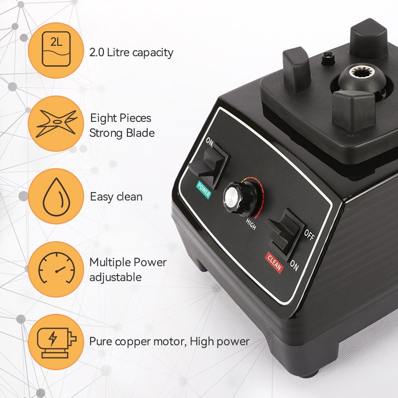 Kitchen High Power High speed multifunction blenders Shakes Smoothies Industrial Countertop table blender