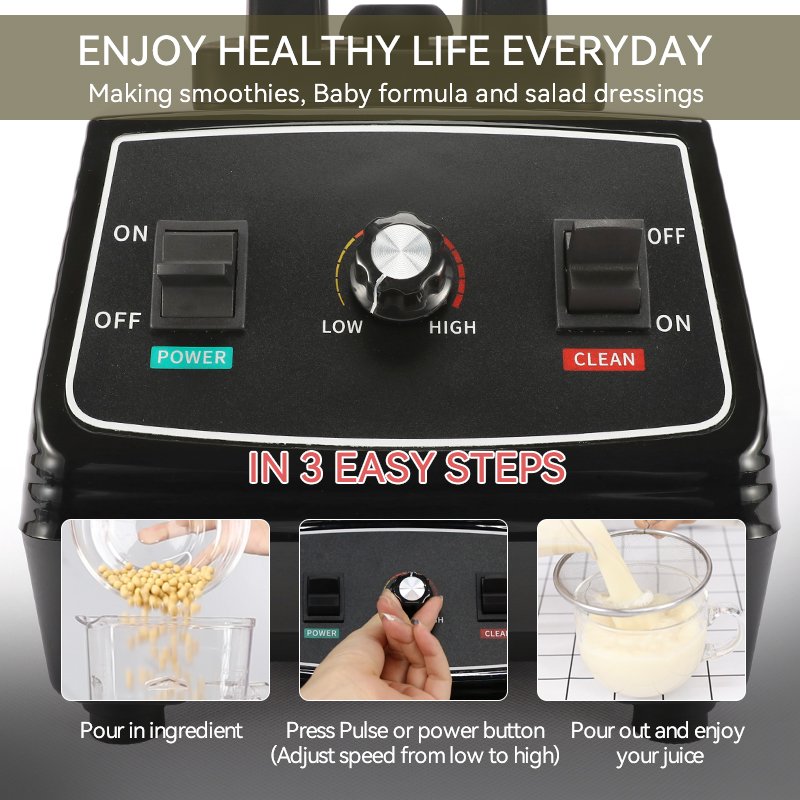 Kitchen High Power High speed multifunction blenders Shakes Smoothies Industrial Countertop table blender