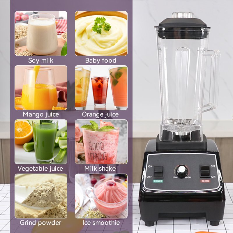Kitchen High Power High speed multifunction blenders Shakes Smoothies Industrial Countertop table blender