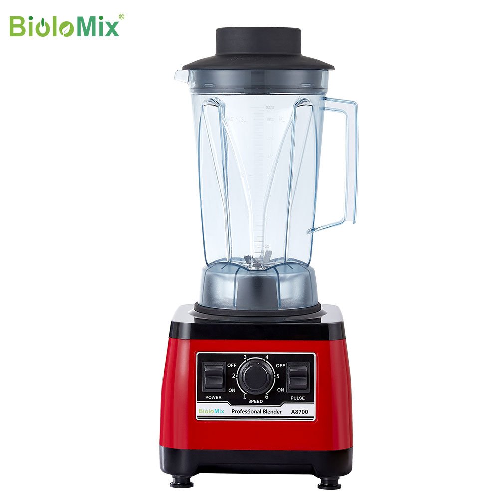 Biolomix Heavy Duty Industrial Grade Commercial Bar Blender liquidificador Professional Mixer Juicer Ice Smoothies Peak 2200W