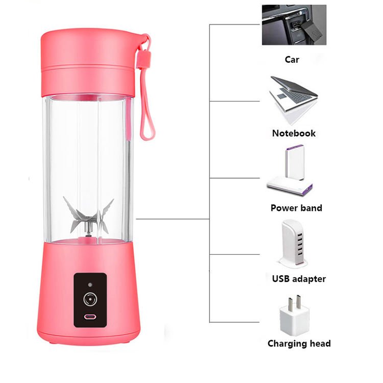 2023 New Mini USB Rechargeable Fruit Smoothie Electric Juicer Beauty Portable Blender