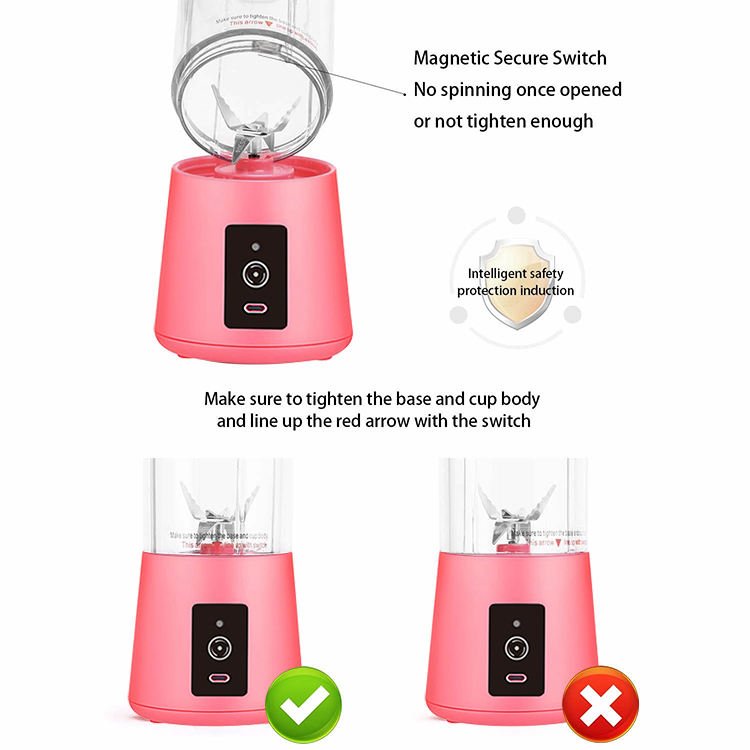 2023 New Mini USB Rechargeable Fruit Smoothie Electric Juicer Beauty Portable Blender
