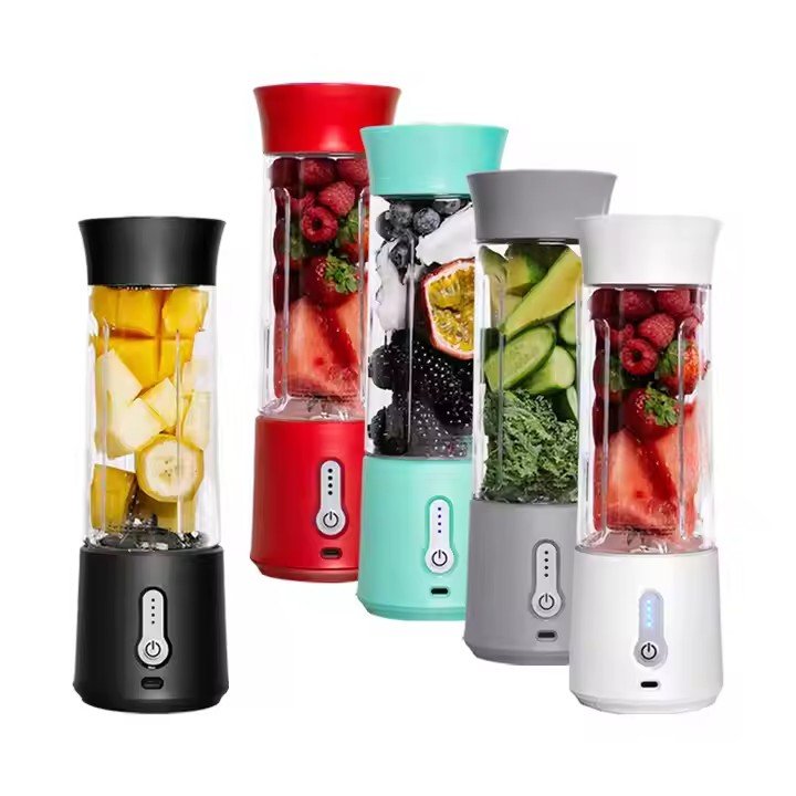 BPA Free Personal Size Blender Rechargeable 6 Blades Cordless Portable Orange Juicer Mini Bottle Blender For Shakes Smoothies
