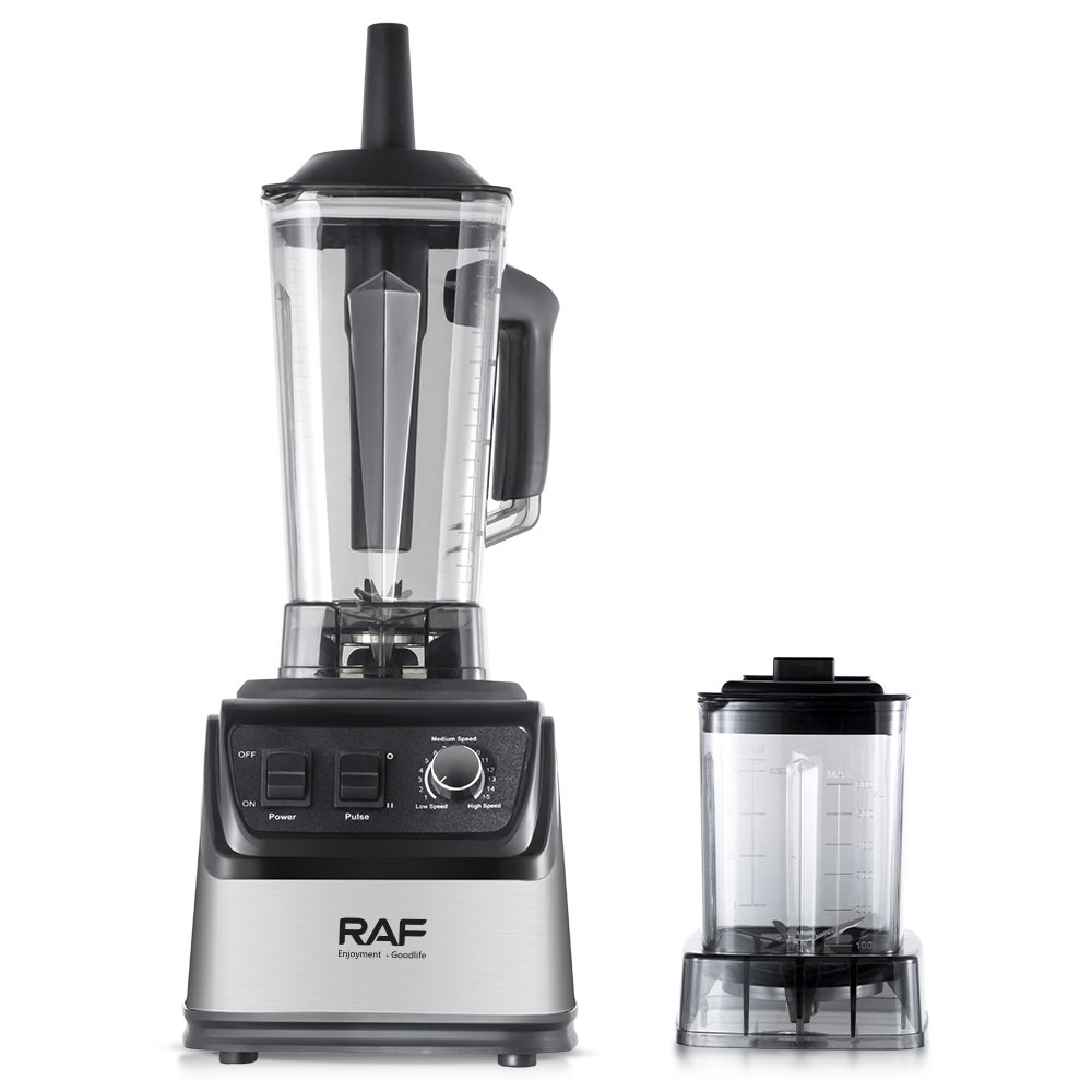 RAF 2024 Newest Commercial Juicer Ice Fruit Smoothie Blender Blender Double Cup Heavy Duty Smoothie Blender