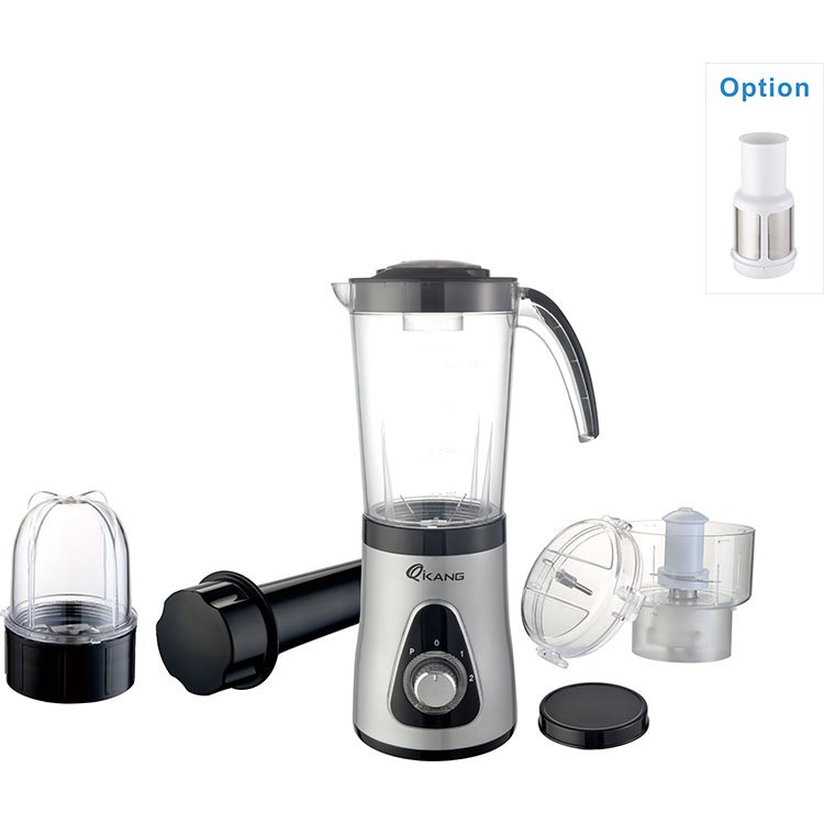hot sales promotion 220W/400W 3 speed plastic jar table blender fruit blender juice blender with chopper grinder