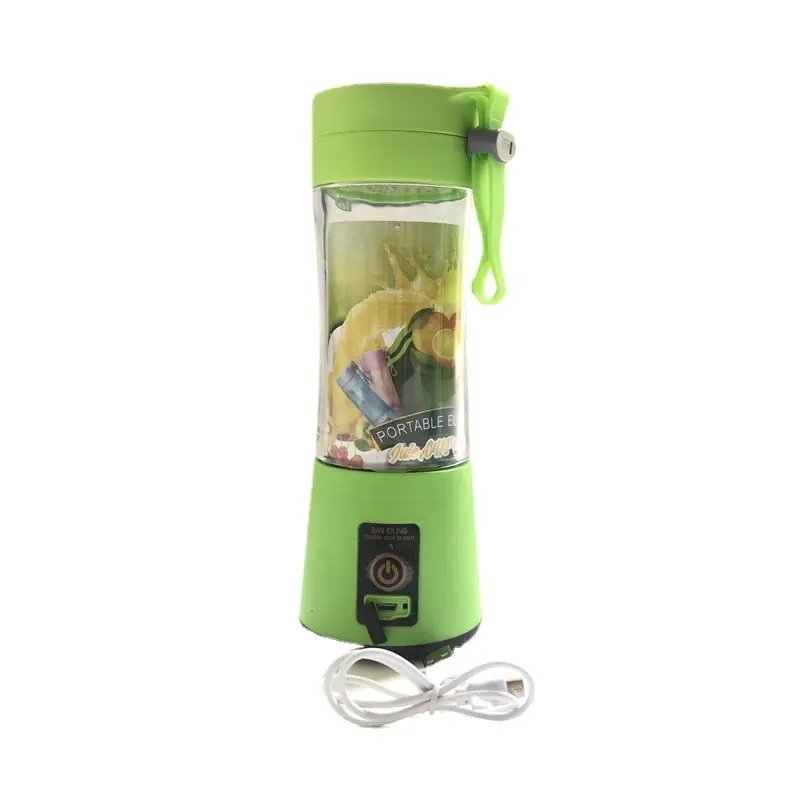 Electric Mini Bottle Blender Home Usb 6 Blades Fruit Juicer Cup Machine Rechargeable Wireless Portable Blenders