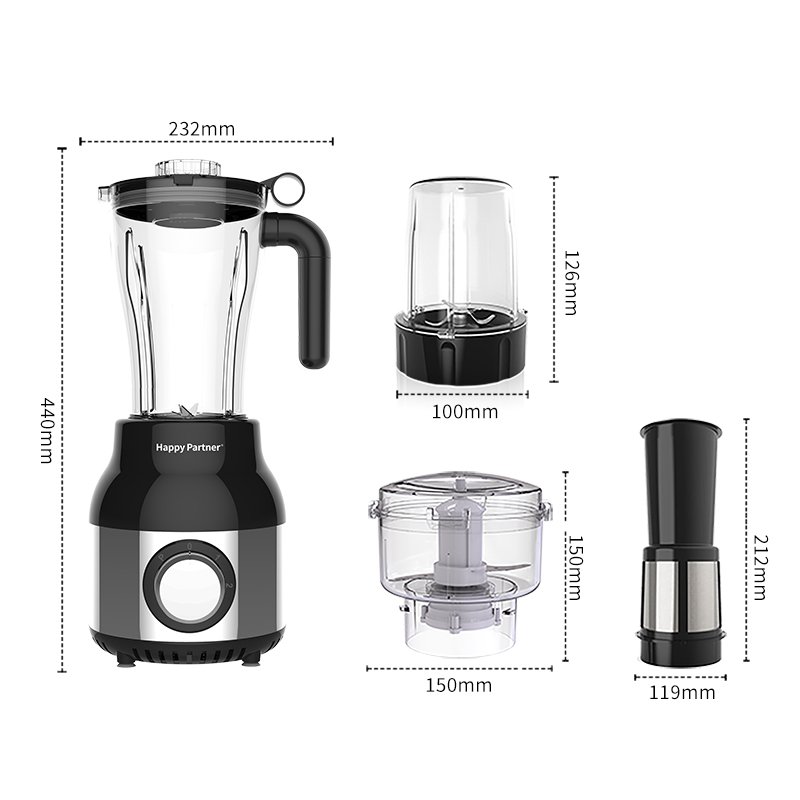 HAPPY PARTNER juicer blender and best kitchen appliances 2.0 L blender Immersion Blenders