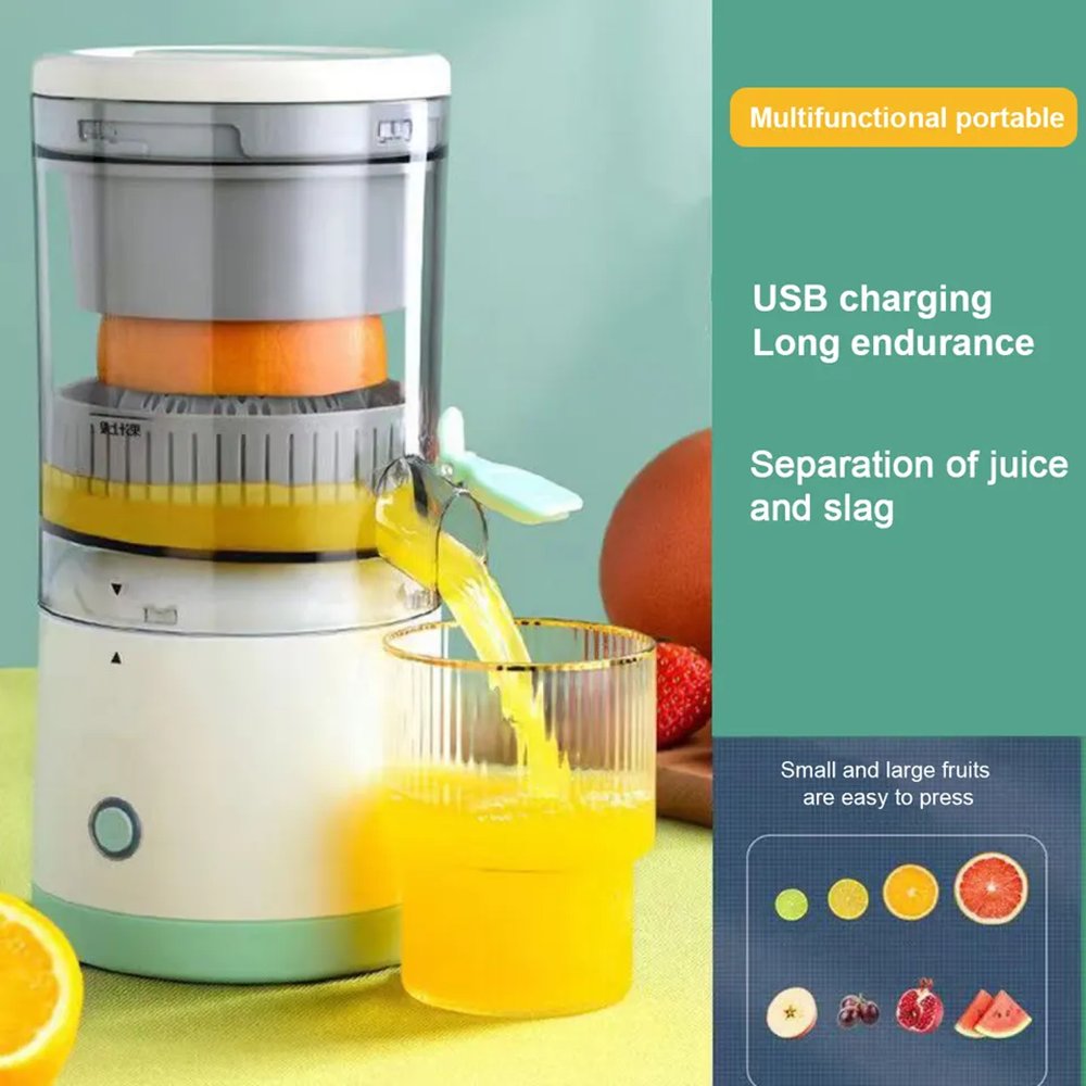 ZILONG Electric Rechargeable Orange Juicer Machine Fruit Juicer & Smoothie Blender Portable for Household Use