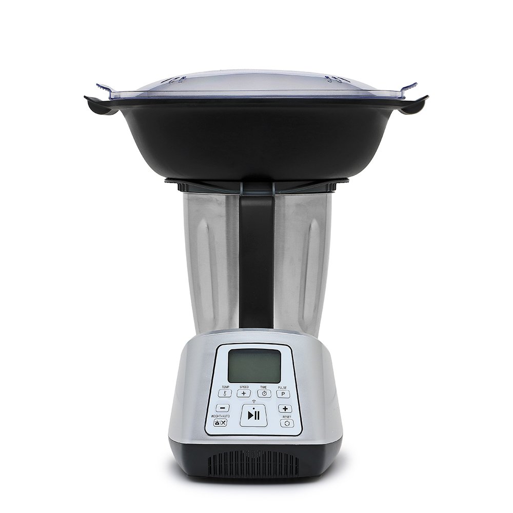 Food processor mixer blender with chopper grinder and colored screen functions mixer