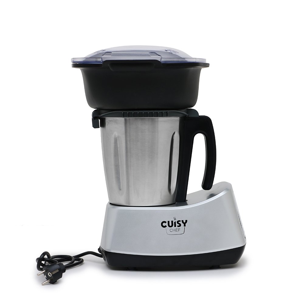 Food processor mixer blender with chopper grinder and colored screen functions mixer