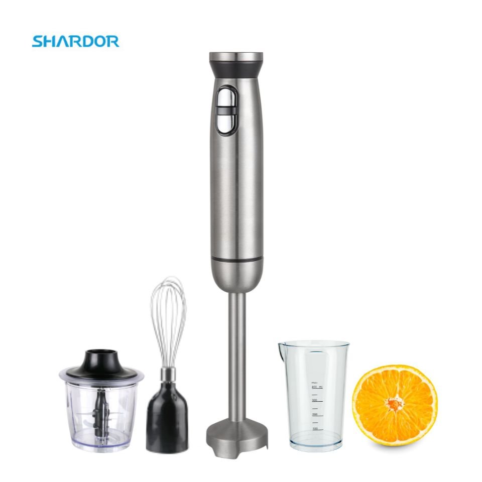 Multifunctional Stick Hand Blender Mixer Speed Control Measuring Cup Immersion Blender Handheld