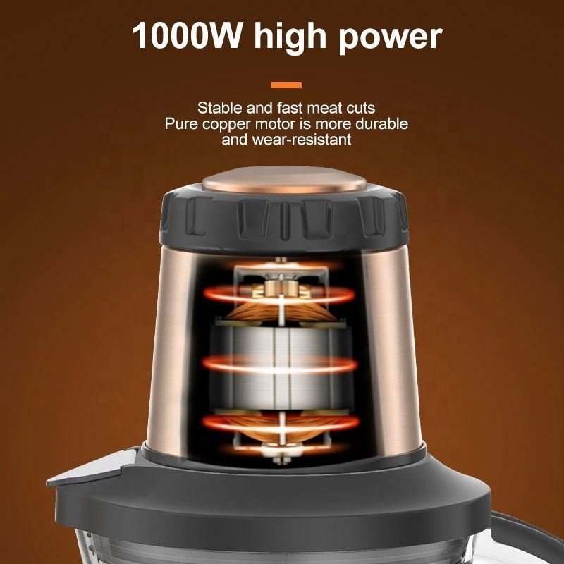 Highly Effective Household Meat Grinder Mixer Stainless Steel Automatic Juicer Blender Food Processor