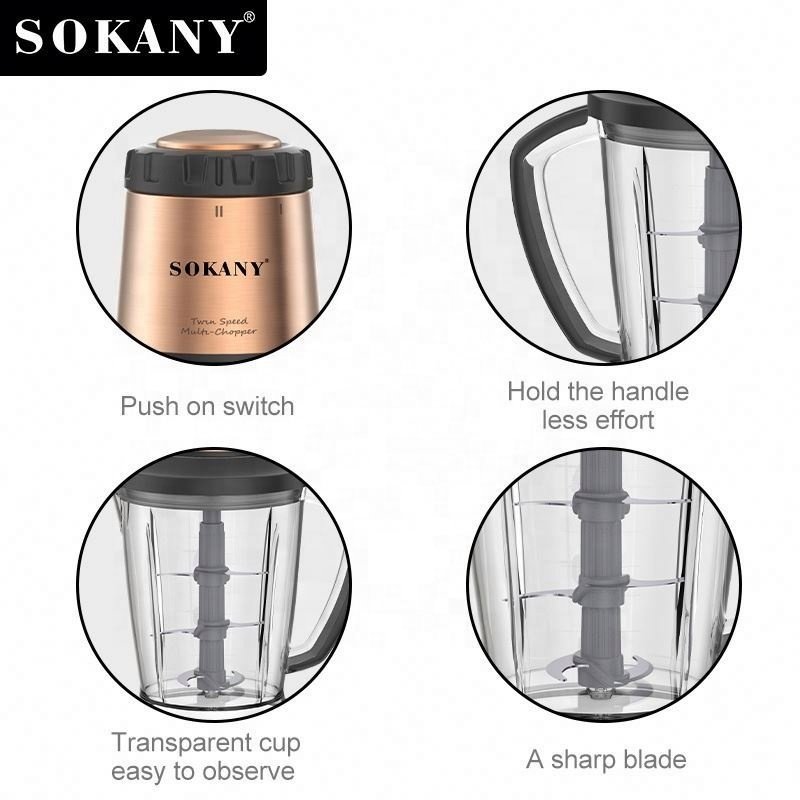 Highly Effective Household Meat Grinder Mixer Stainless Steel Automatic Juicer Blender Food Processor