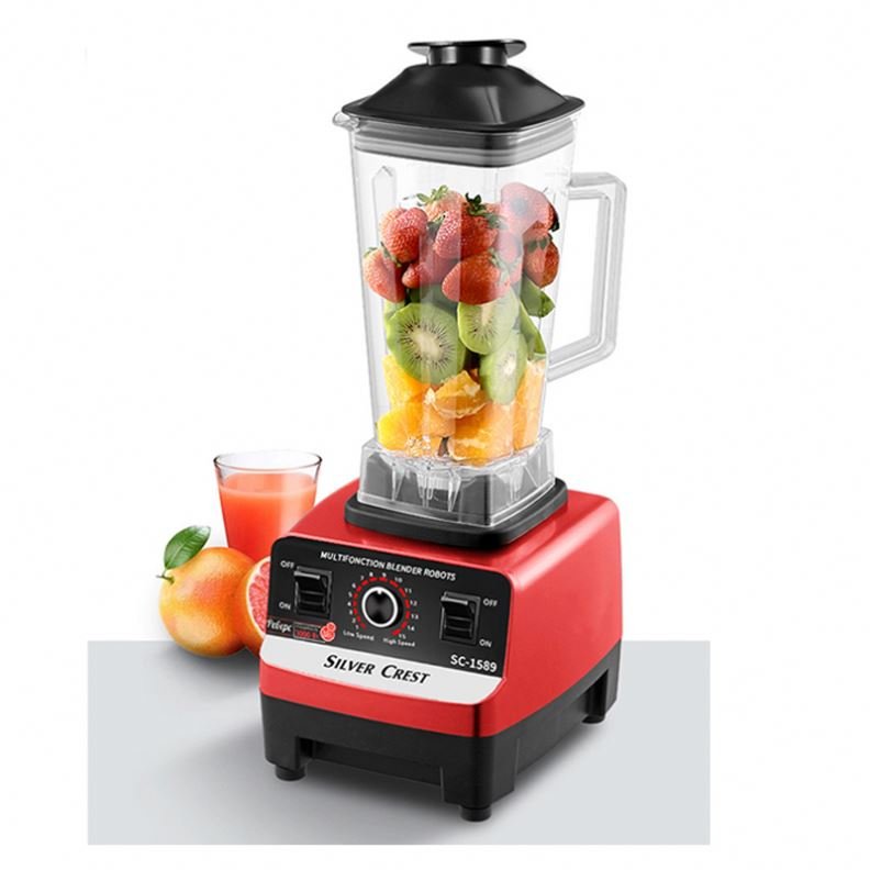 Blender Smoothie, Three Ice Mixer Cup Crush Juicer Commercial Maker Grinder/