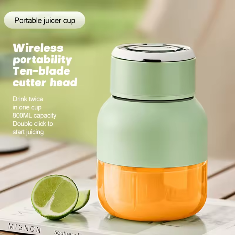 Portable Blender for Shakes and Smoothies Lid and Shoulder Strap Type-C USB Rechargeable BPA free Food and Juice