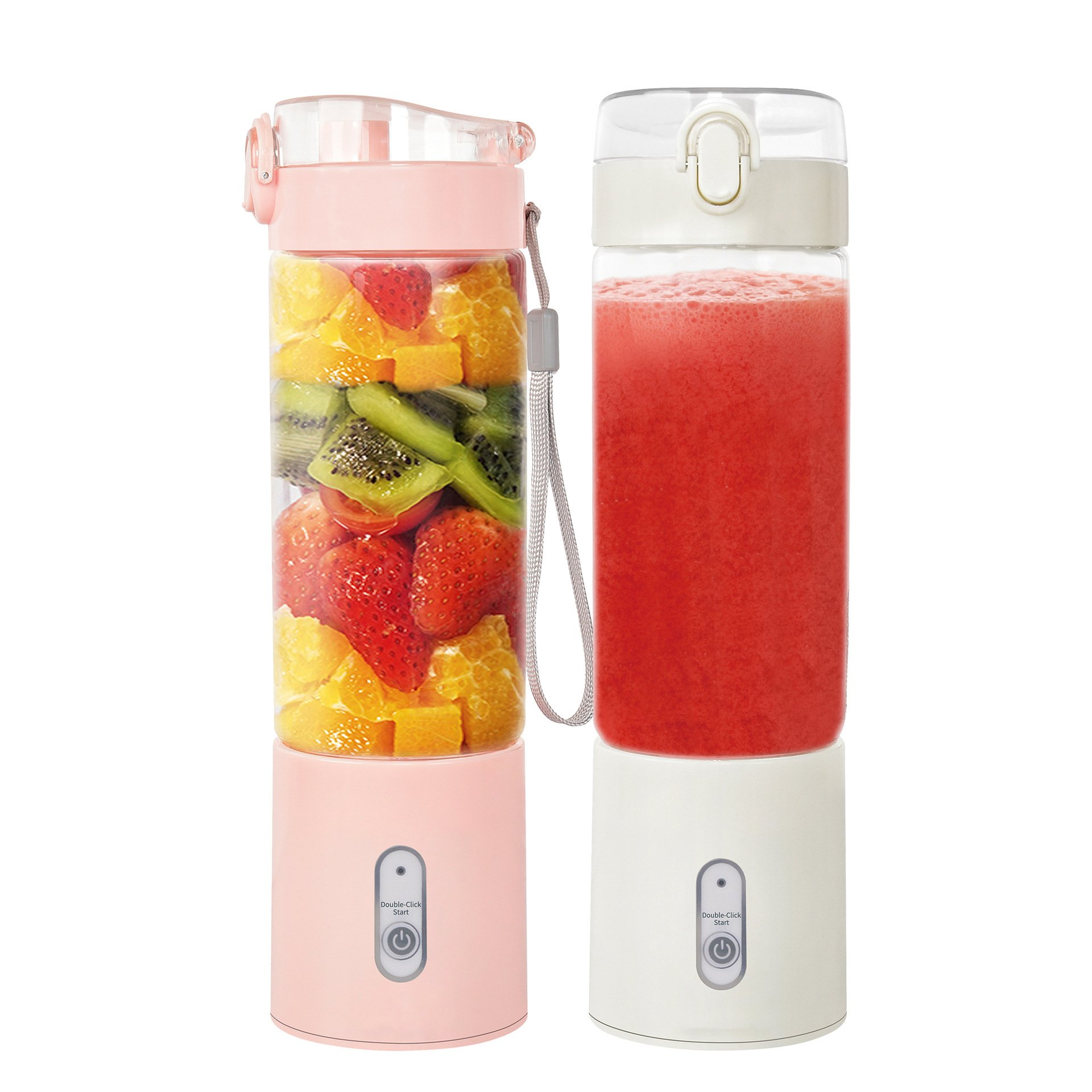 2024 Popular Portable Blender Juicer 8S-02 Personal Home Use Electric Device 1800mah Long-Life Battery Plastic Blade 500ml