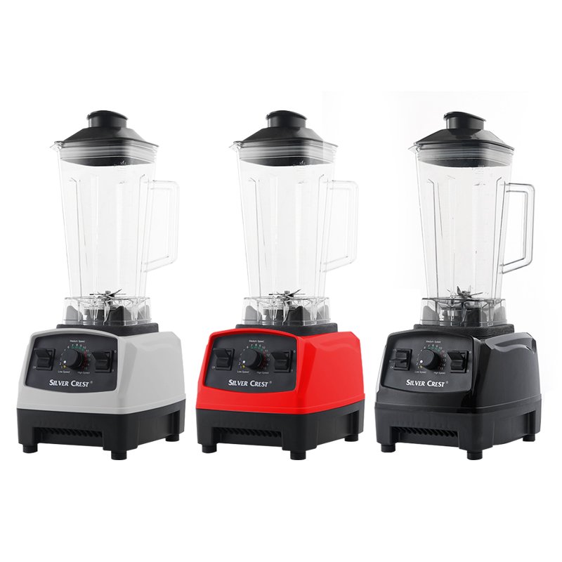 2L 1500W Heavy Duty Silver Crest Fruit Multi-functional Electric Portable Food Blender