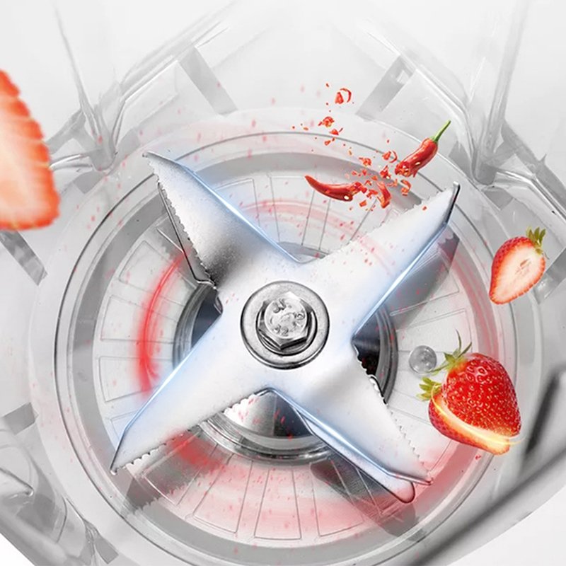 2L 1500W Heavy Duty Silver Crest Fruit Multi-functional Electric Portable Food Blender