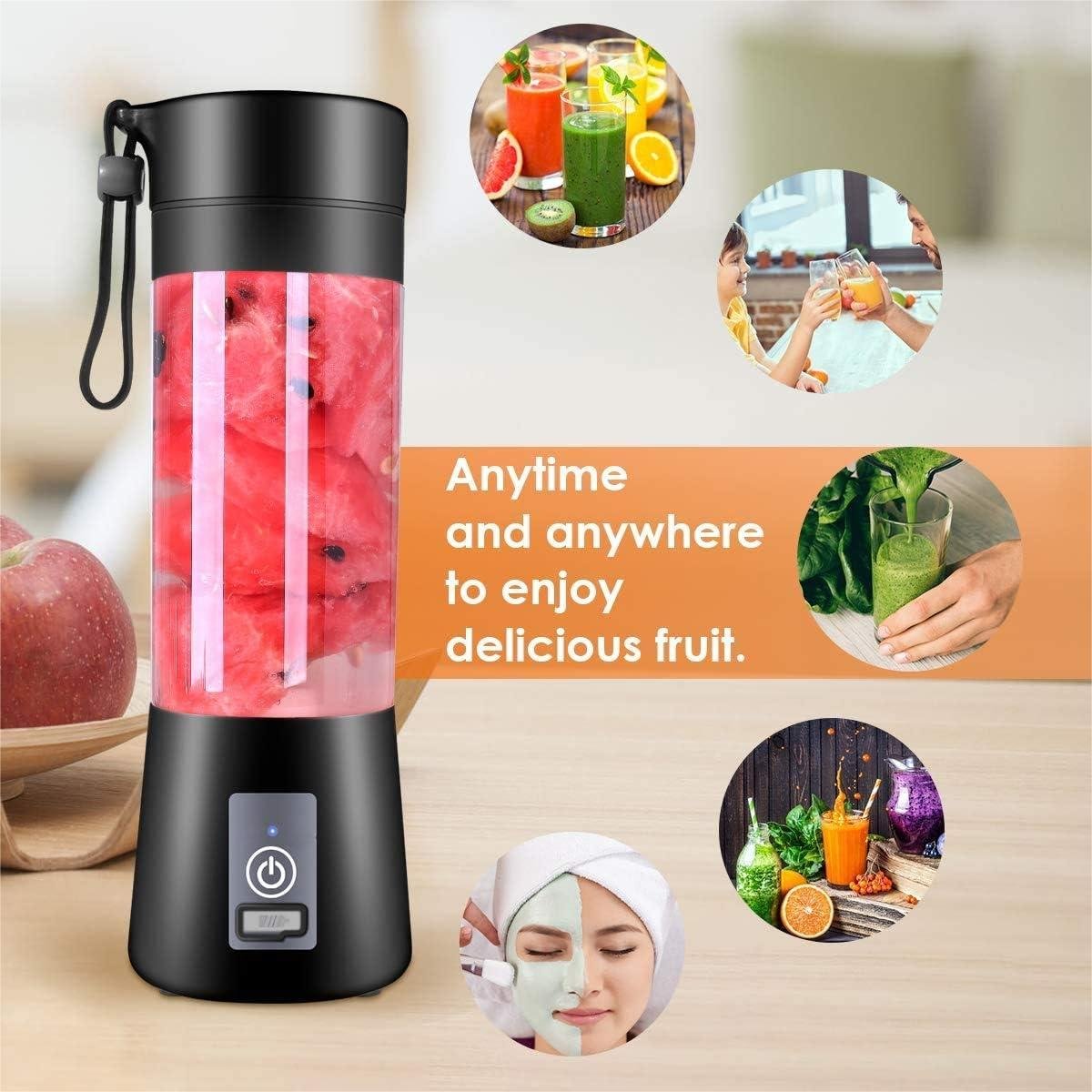 Best 380ML outdoor sport juicer electric ice smoothie food professor blender portable