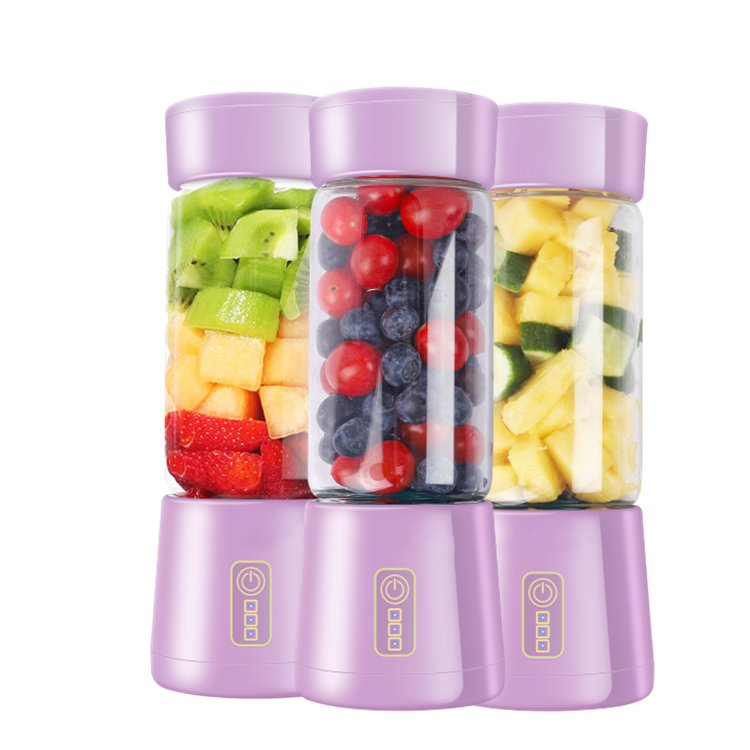 Portable Blender 380ML Wireless Rechargeable USB Juicer Cup Fruit Mixer Smoothie Juicer Blender