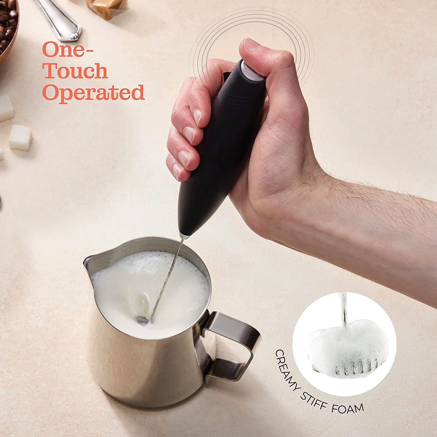 Wholesale Price Manufacturer Milk Frother Blender Coffee Stirrer Espresso Electric Metal Steel Spare Parts Mesh Plastic Stock