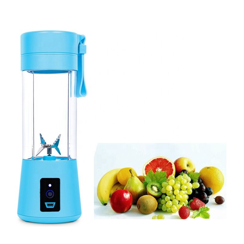 Factory wholesale hand portable juicer baby food making machine fruit juicer with stainless steel 6 blades portable blender