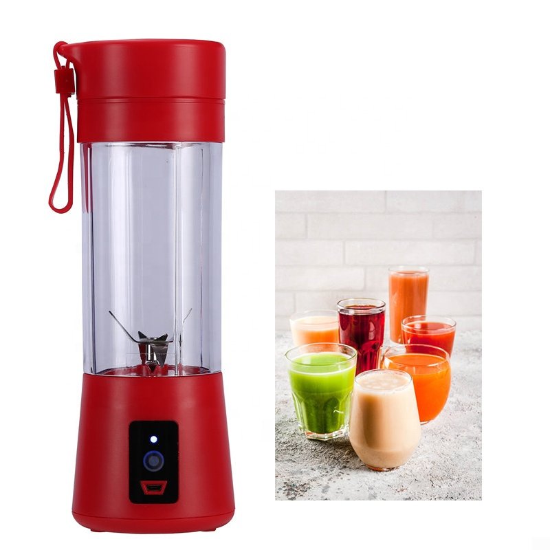 Factory wholesale hand portable juicer baby food making machine fruit juicer with stainless steel 6 blades portable blender