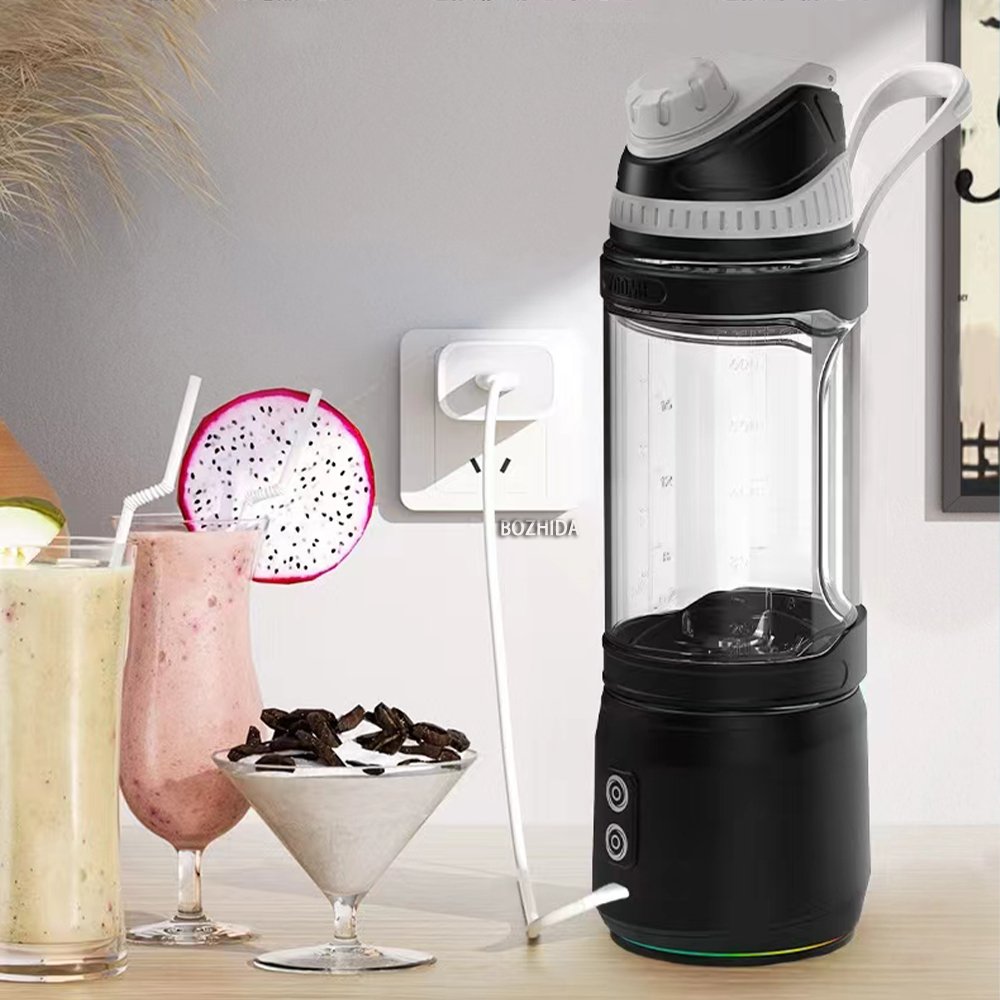Portable Blender Mini Mixer Electric Juicer Machine Fresh Fruit Juice Blender Smoothie Maker Blender Cup Bottle Travel Kitchen