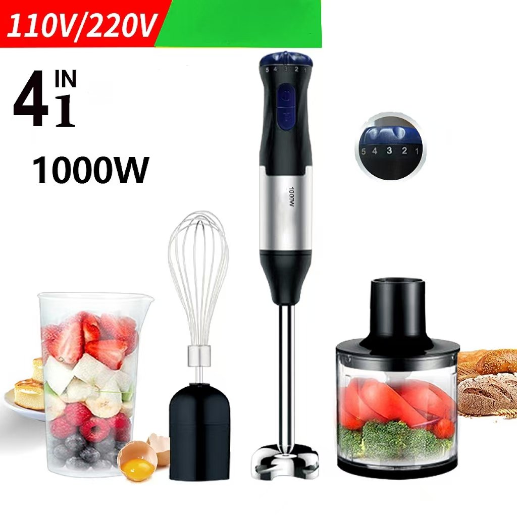 Multifunctional Electric Immersion Stick Blender Food Grinder Food supplement with Push Button Controls Egg Beater Household Use