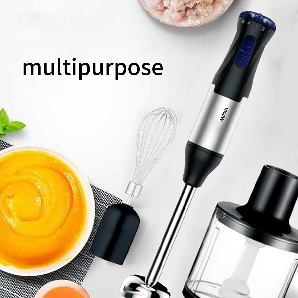 Multifunctional Electric Immersion Stick Blender Food Grinder Food supplement with Push Button Controls Egg Beater Household Use