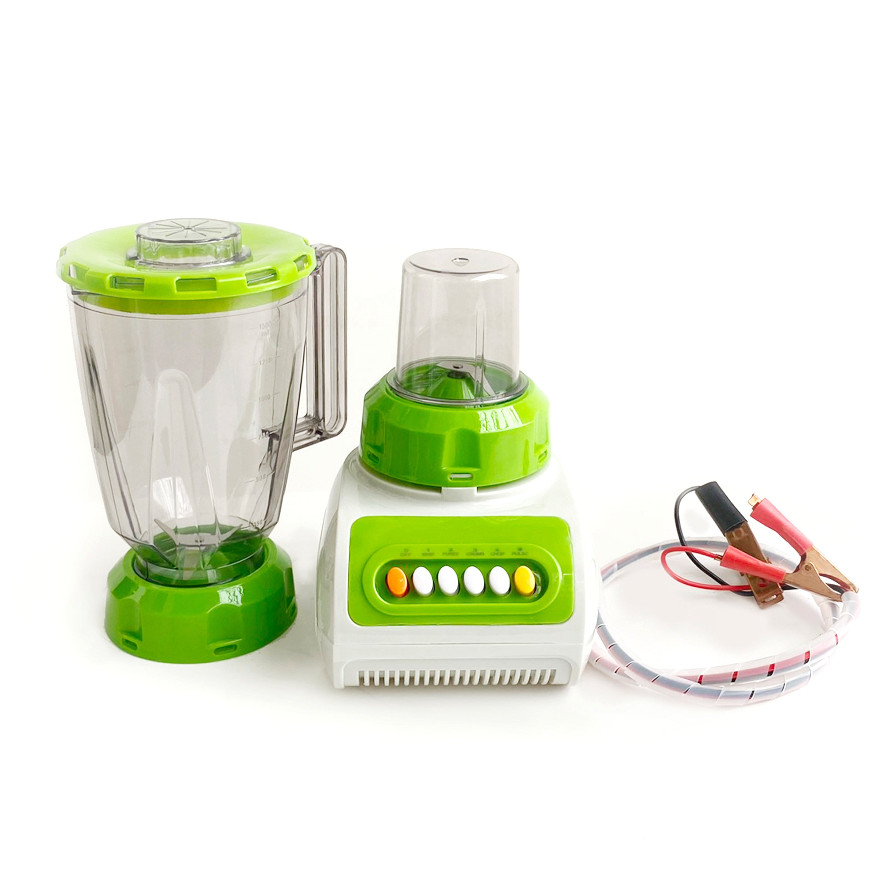 12v dc blender portable blender cooking machine household juicer fruit shake mixer 1500ml body with mill powered battery 12v