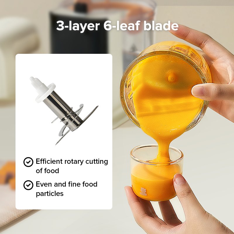 Boboduck BPA Free Baby Food Blender Kitchen Tools processor maker Baby Care Babe Crushing Blender With Steamer