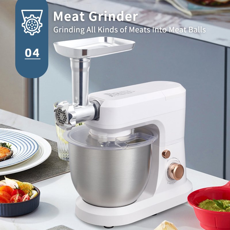 powerful 3 in 1 stand mixer 1200W with variable speed control and 5L bowl food mixers kitchen appliances electric