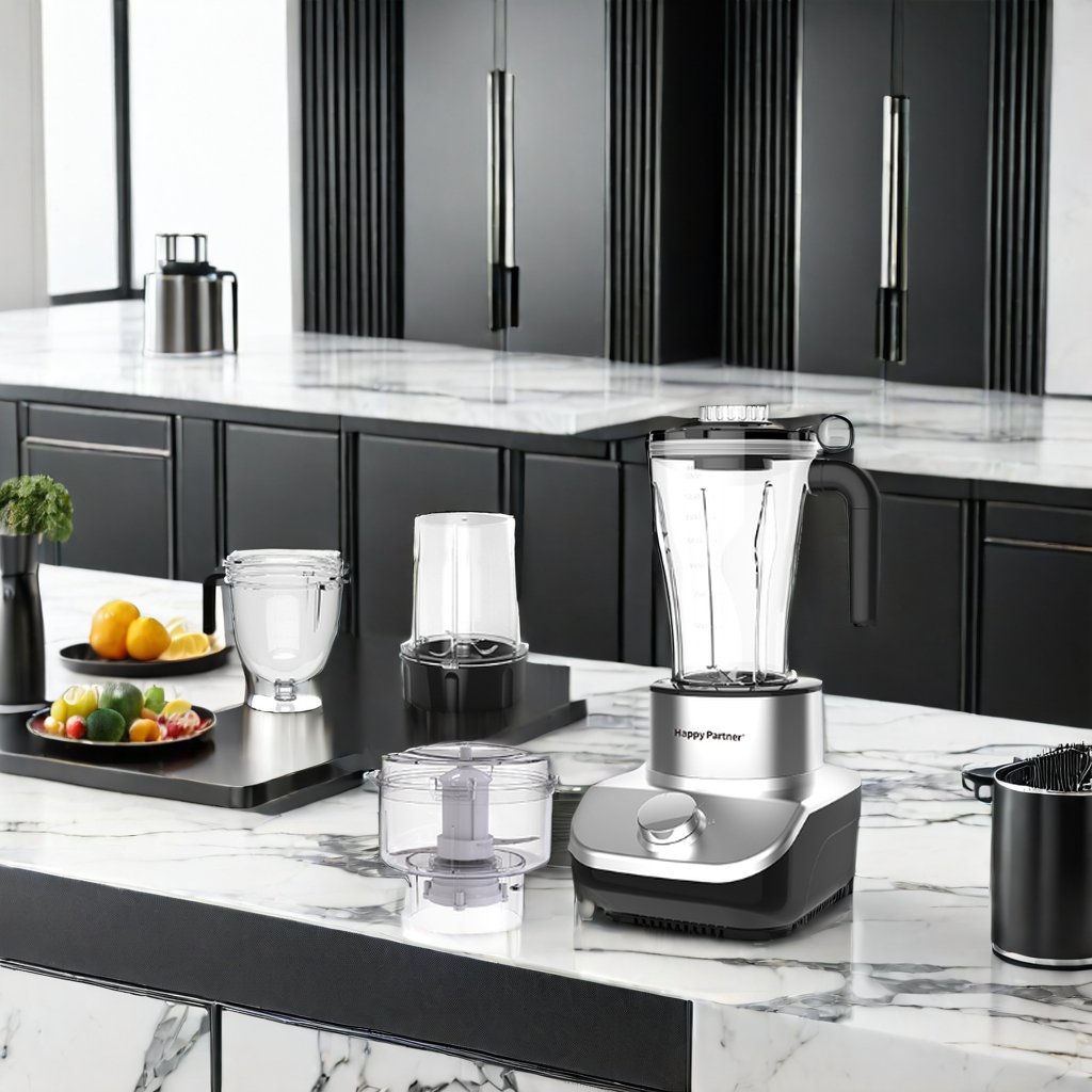 Happy Partner food processor kitchen mixer 6 in 1 juicer grinder 304 stainless steel cell wall breaker multi-functional blender
