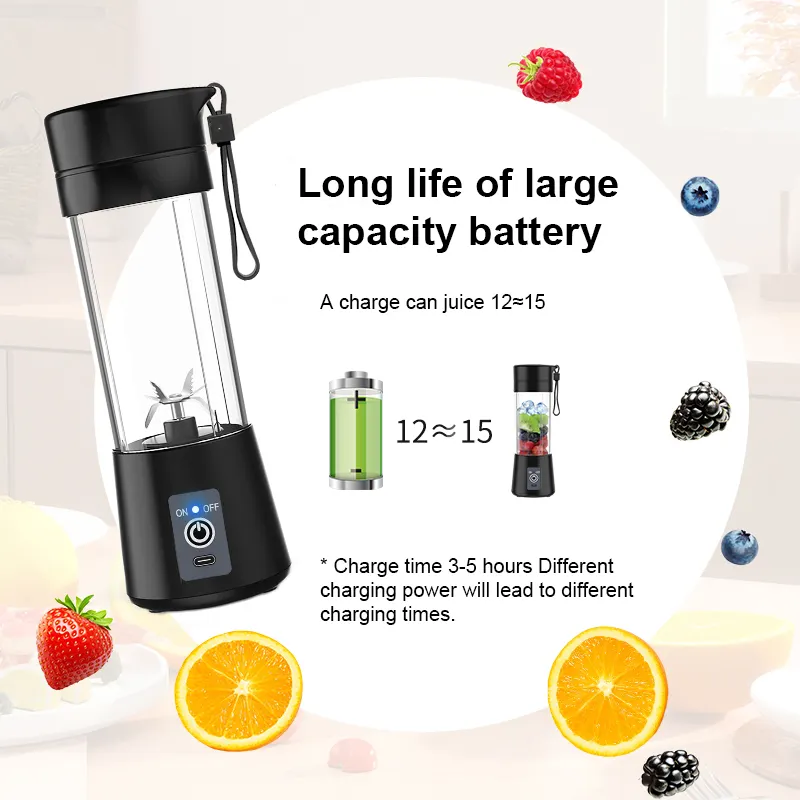 2023 Personal Mini Fresh Juice Juicer Mixeur Fruit Mixer Bottle Liquidificador Licuadora Portatil Smoothie Portable Blenders