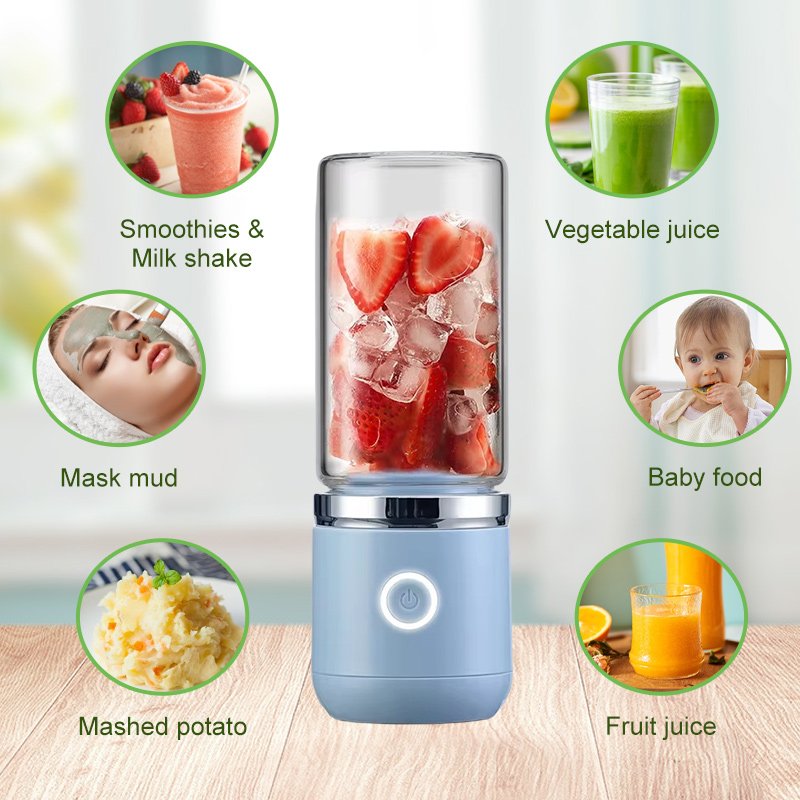 OEM Factory Price Portable Travel Powerful Mini Multi-Functional Usb Wireless Smoothie Fruit Orange Juicer Blender Machine