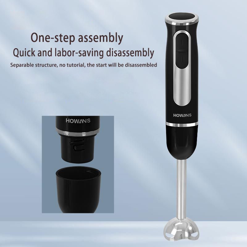 Multifunctional Electric Stainless Steel Portable Blender Mixer Juicer Button Controls Household Ribbon Kitchen Heating Battery