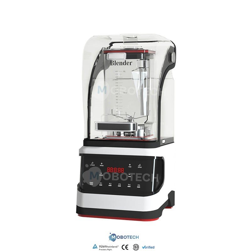 Blender Heavy Duty Commercial Ice Crusher Juice Industrial Silent Juicer Blender Machine With Sound Cover Enclosure