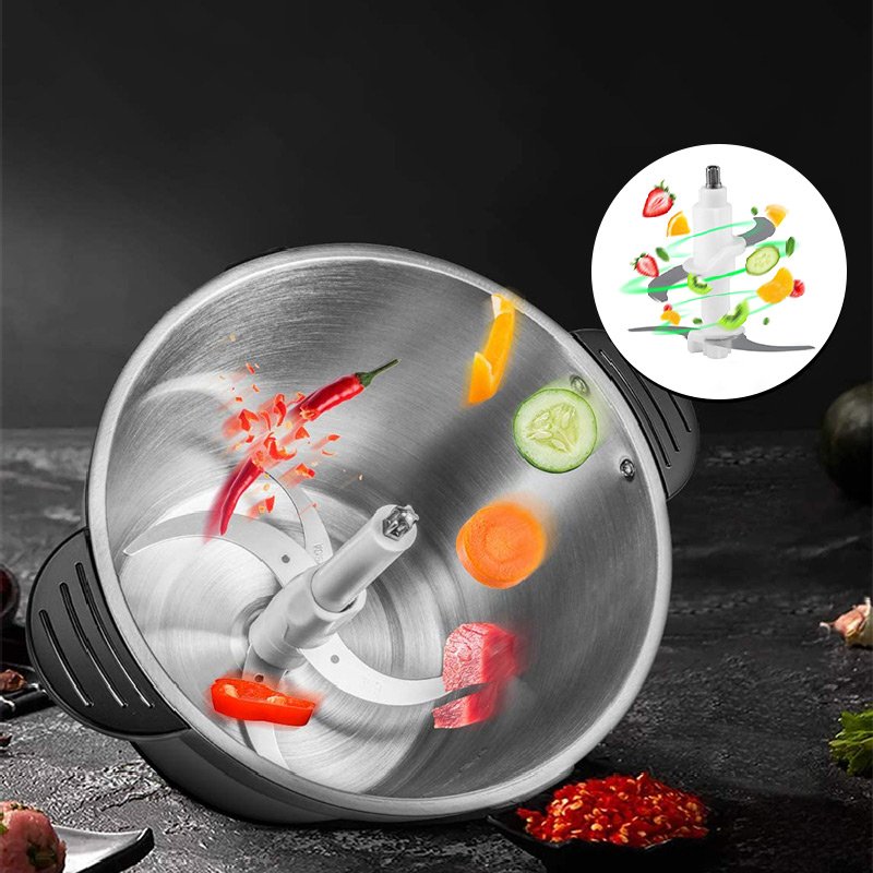 High Power 9825 Pure Copper Large 10 L Commercial Electric Meat Grinder Stainless Steel Food Processor Fufu Blenders