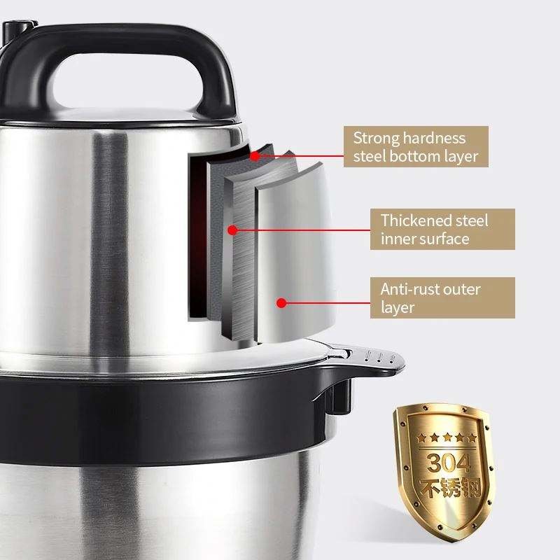 High Power 9825 Pure Copper Large 10 L Commercial Electric Meat Grinder Stainless Steel Food Processor Fufu Blenders