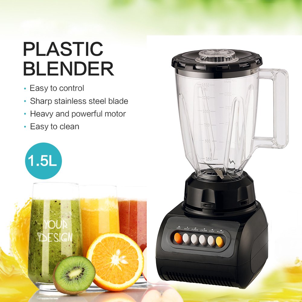 Blender Smoothie Maker 400W Professional Countertop Blender With 4 Adjustable Speeds