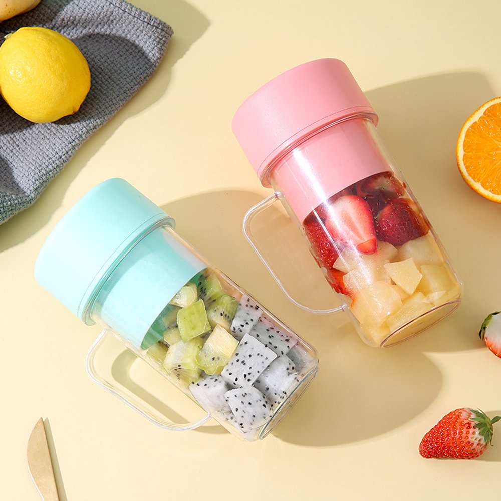New Electronic Mini Size Blender USB Rechargeable Mini Juicer Blender for Smoothies and Shakes Portable Travel Sports Kitchen