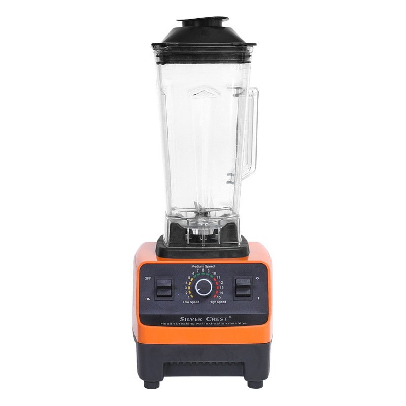 2 In 1 Blender Double Cup 4500W Strong Power 9520 Motor Silver Crest Commercial Smoothie Mixer Blender