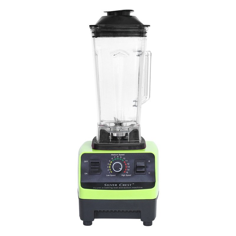 2 In 1 Blender Double Cup 4500W Strong Power 9520 Motor Silver Crest Commercial Smoothie Mixer Blender