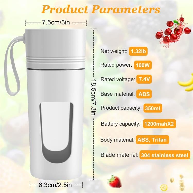 Licuadora Batidora Portatil Blender USB Mini Vegetable Fruit Rechargeable Juicer Portable Mixer Juicers Cup Portable Blender