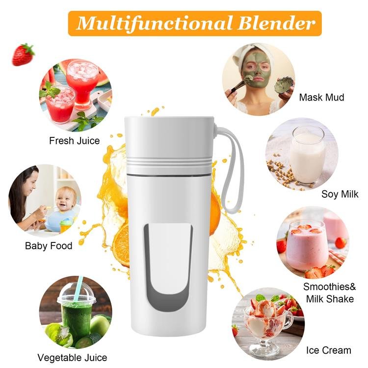 Licuadora Batidora Portatil Blender USB Mini Vegetable Fruit Rechargeable Juicer Portable Mixer Juicers Cup Portable Blender