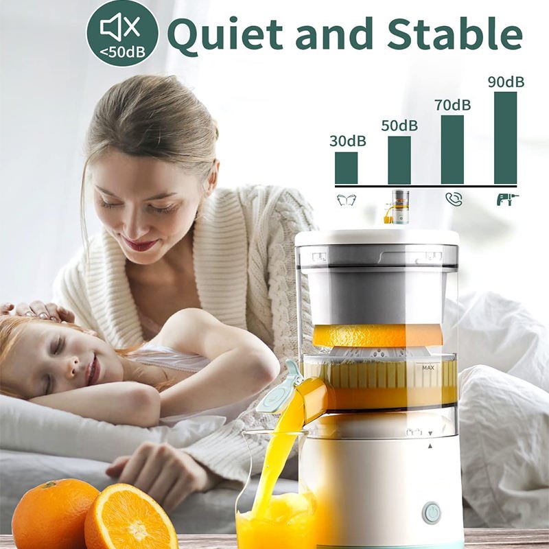 High Quality Portable Mini Electric Orange Squeezer Juicer Fruit Juice Machine Baby Food Supplement Slow Blender