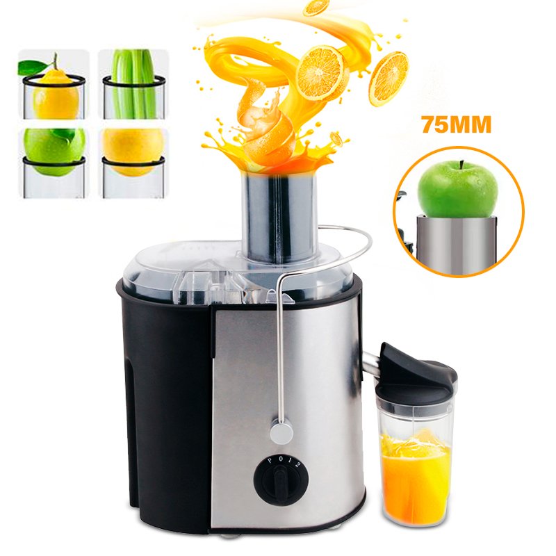 2024 Hot Sale Commercial Home Fresh Fruit Centrifugal Maker Blender Electric Silent Stainless Steel Extractor Juicers