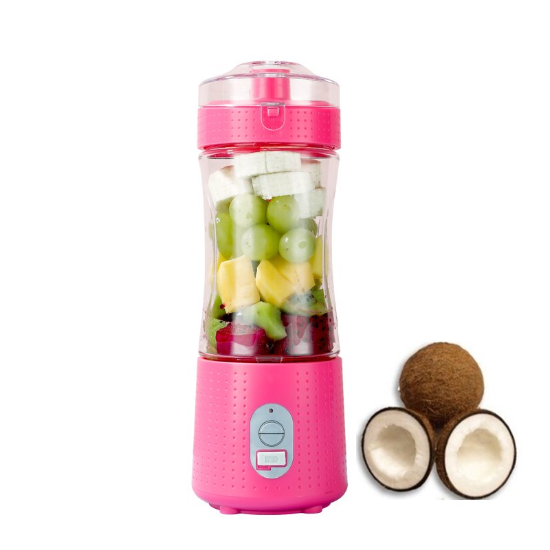 Kitchen 230w portable rechargeable vacuum food blender and mixers 380ml automatic fruit juicer machine drink shaker cup set